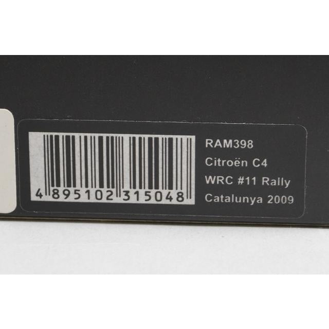 1:43 ixo RAM398 Citroen C4 WRC Catalunya Rally 2009 #11 P. Solberg P. Mills model car