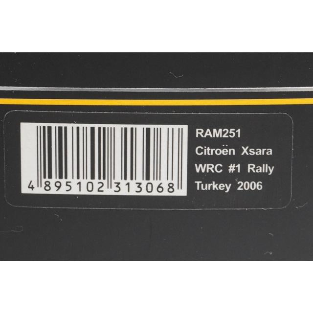 1:43 ixo RAM251 Citroen Xsara WRC Turkey Rally 2006 #1 C.McRae N.Grist model car