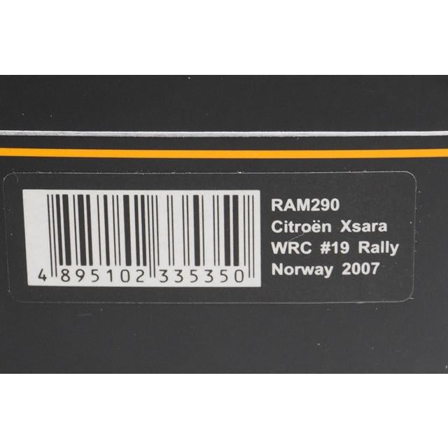 1:43 ixo RAM290 Citroen Xsara WRC Norwegian Rally 2007 #19 G. Galli model car