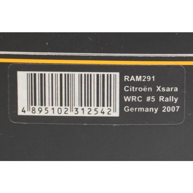 1:43 ixo RAM291 Citroen Xsara WRC German Rally 2007 #5 M.Stoll I.Minor model car