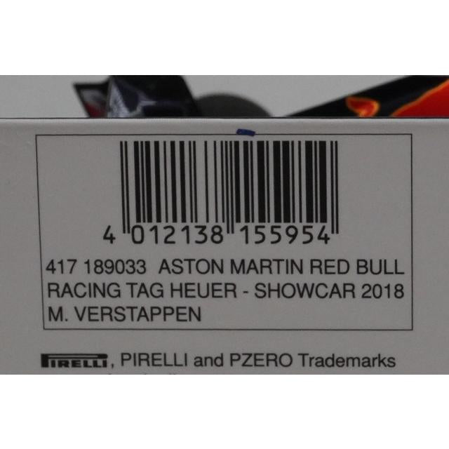 1:43 MINICHAMPS 417189033 Aston Martin Red Bull TAG Heuer Show Car 2018 #33 model car