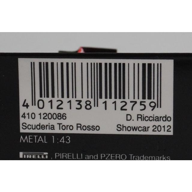 1:43 MINICHAMPS 410120086 Scuderia Toro Rosso Show Car 2012 #16 D. Ricciardo model car