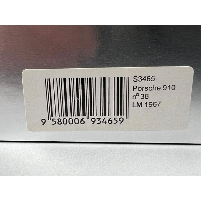 1:43 Spark S3465 Porsche 910 LM 1967 #38 model car