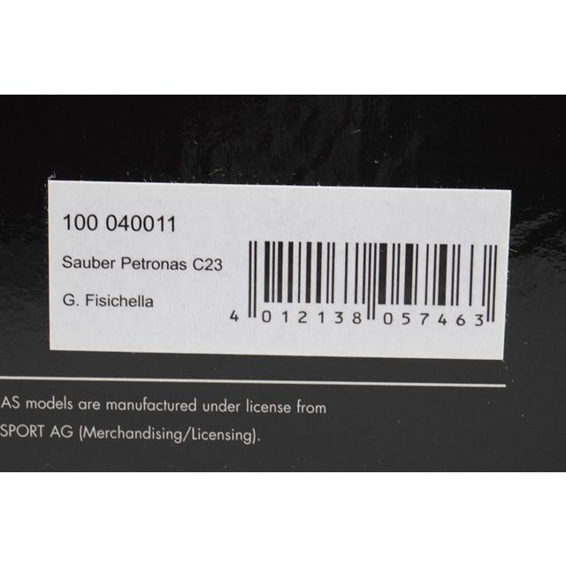 1:18 MINICHAMPS 100040011 Sauber Petronas C23 #11 G. Fisichella model car