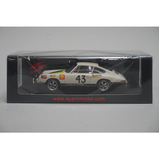 S9738 Spark 1:43 Porsche 911T 12th Le Mans 24H 1968 J-P. Gaban - R. Vanderschrick #43 model car