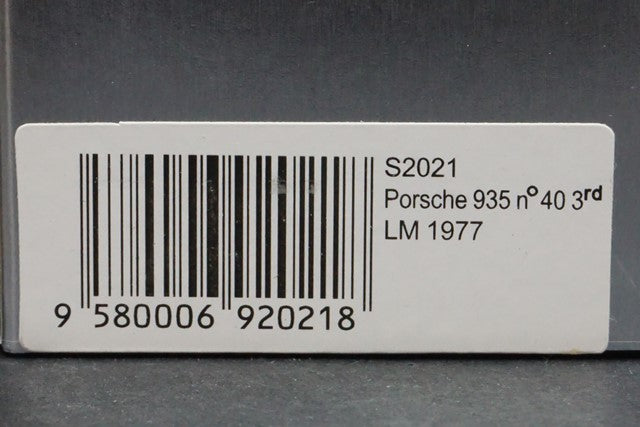 1:43 SPARK S2021 Porsche 935 LM Le Mans 3rd 1977 #40