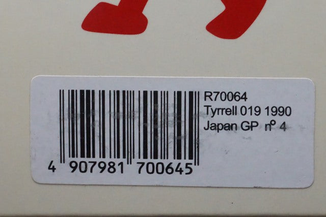 1:43 Reve R70064 Tyrrell 019 Japan GP J.Alesi 1990 #4 F1 model cars