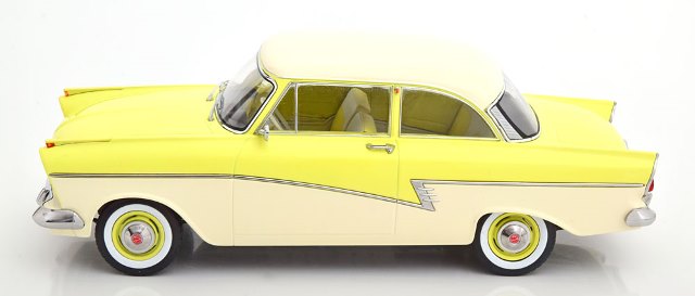 KKDC180273 KK scale 1:18 Ford Taunus 17M P2 1957 Light Yellow/White