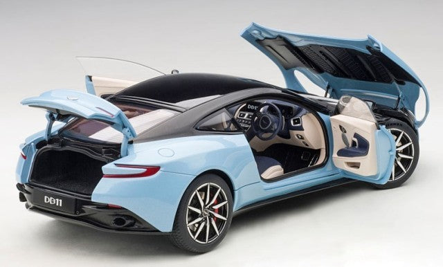 70268 AUTOart 1:18 Aston Martin DB11 Metallic Light Blue model car