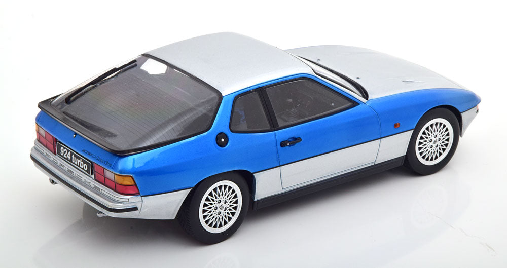 KKDC180903 KK scale 1:18 Porsche 924 Turbo 1986 Silver/Blue Metallic
