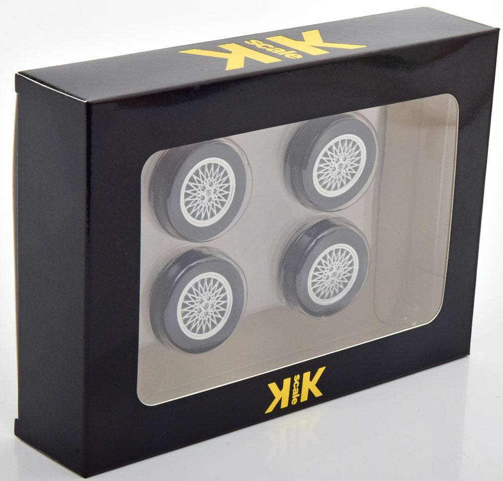 KKDCACC026 KK scale 1:18 Porsche 924 Turbo Tire Set with Rims Silver