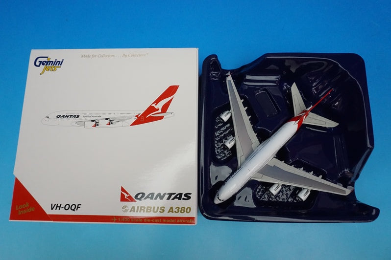1:400 A380-800 Qantas VH-OQF GJQFA1057 Gemini airplane model