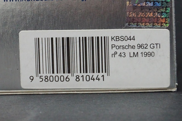 1:43 SPARK KBS044 Porsche 962 GTI Le Mans 1990 #43 model car