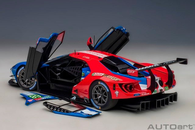 81912 AUTOart 1:18 Ford GT 2019 #68 Le Mans 24h LMGTE Pro Class Blue/White/Red