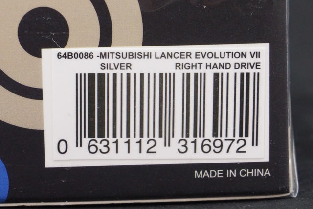 64B0086 BM CREATIONS 1:64 Mitsubishi Lancer Evolution 7 Silver