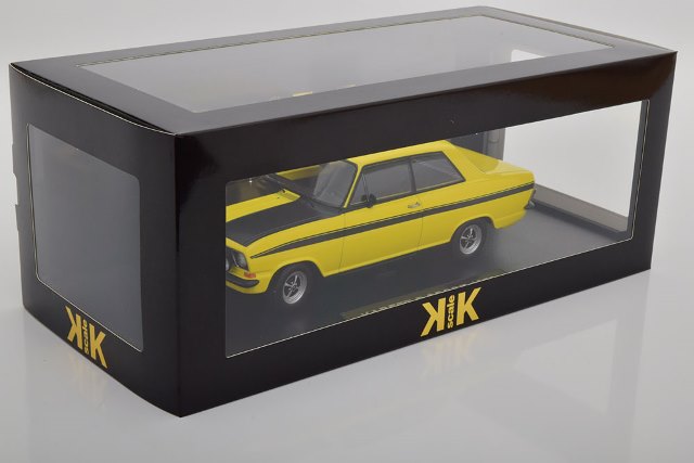 KKDC180641 KK scale 1:18 Opel Kadett B Sport 1973 Yellow/Black