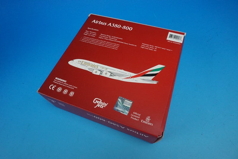1:400 A380-800 Emirates Dubai Expo2020 A6-EVN GJUAE2053 Gemini