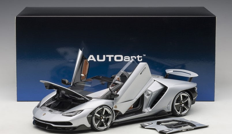 79116 AUTOart 1:18 Lamborghini Centenario Roadster Matte Metallic Silver