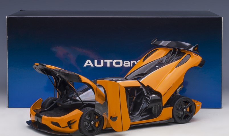 79023 AUTOart 1:18 Koenigsegg Agera RS Orange Carbon Black model car