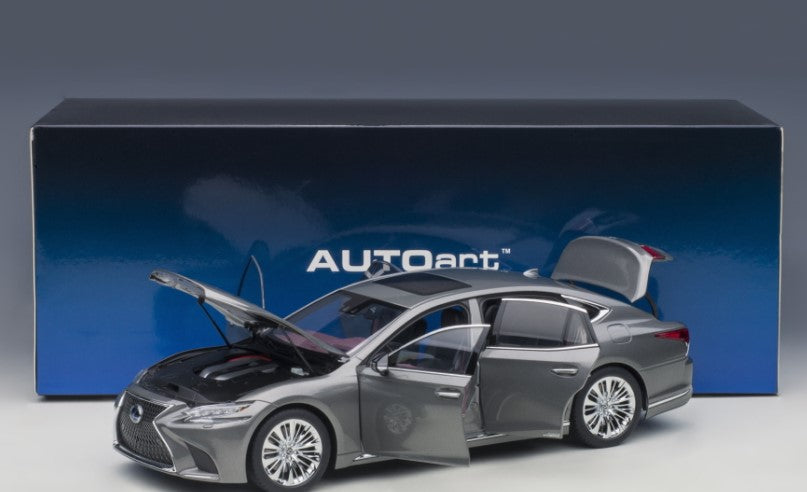 78867 AUTOart 1:18 Lexus LS500h Metallic Gray Interior color / Crimson&Black