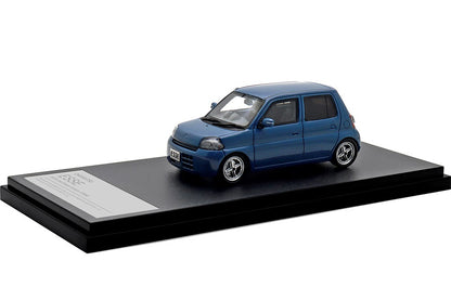 [ Back-order ] Hi-Story HS431BL 1:43 DAIHATSU ESSE ECO Low Down Custom (2006) Sea Blue Resin