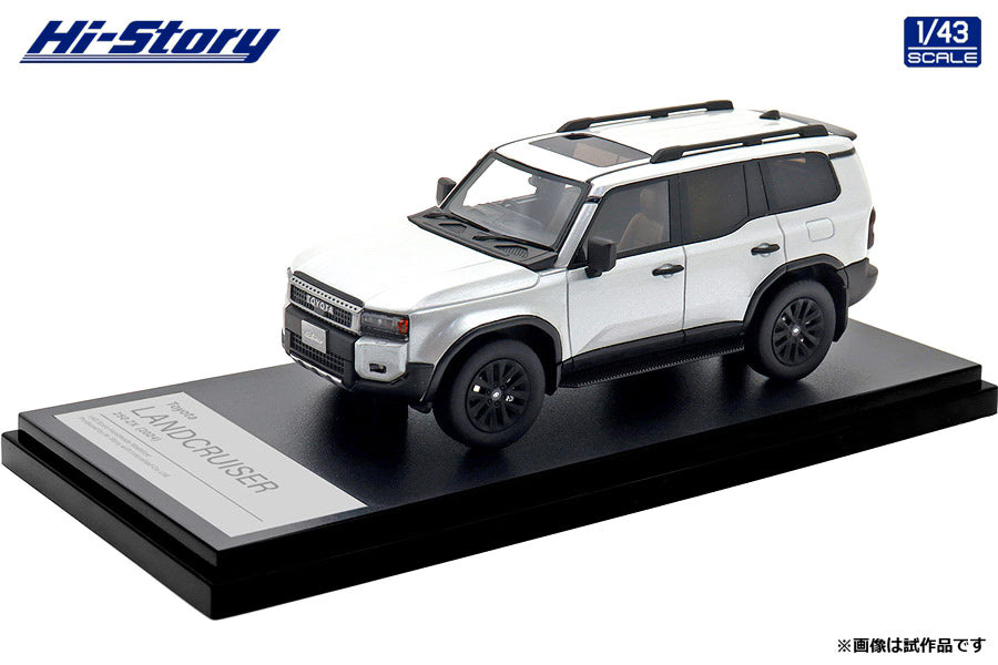 [ Back-order ] Hi-Story HS500WH 1:43 Toyota LANDCRUISER 250 ZX 2024 Platinum White Pearl Mica resin model car