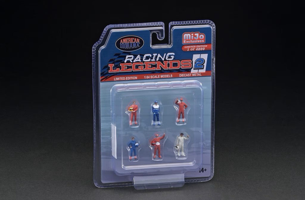 [ Back-order ] Tarmac Works AD-76511MJ 1:64 Figure Set RACING LEGENDS 2