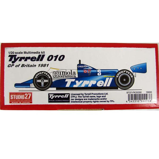 [ Back-order ]STUDIO27 FK20285 1:20 Tyrrell 010 British GP 1981 Multimedia Kit