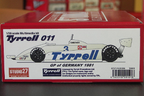 [ Back-order ]STUDIO27 FK20286 1:20 Tyrrell 011 German GP 1981 Multimedia Kit