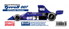 [ Back-order ]STUDIO27 FK20304 1:20 Tyrrell 007 works 1975 Later Ver. Multimedia Kit