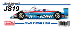 [ Back-order ]STUDIO27 FK20310 1:20 JS19 Las Vegas GP 1982 Multimedia Kit