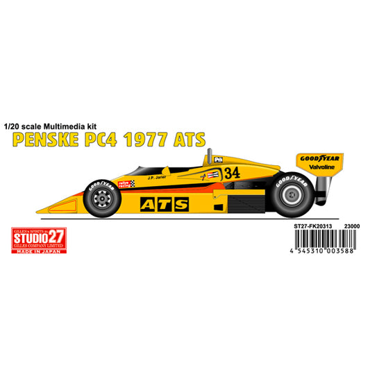 [ Back-order ]STUDIO27 FK20313 1:20 Penske PC4 1977 ATS Multimedia Kit