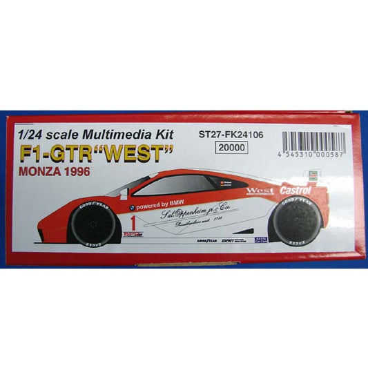 [ Back-order ]STUDIO27 FK24106 1:24 F1 GTR West 1996 Multimedia Kit