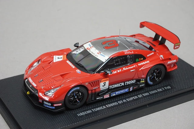 1:43 EBBRO 44235 Hasemi Tomica GT-R Super GT 500 2009 Rd.7 Fuji #3