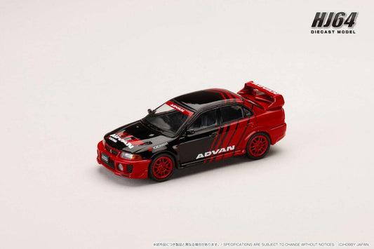 HJ642032AV Hobby Japan 1:64 Mitsubishi LANCER GSR EVOLUTION 5 (CP9A) 1998 YOKOHAMA ADVAN COLOR