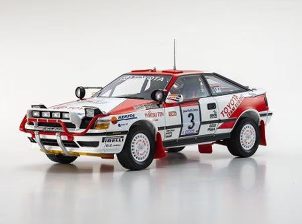 KS08961A KYOSHO 1:18 Toyota Celica GT-Four (ST165) 1990 Safari #3 (2023 Shizuoka Hobby Show)