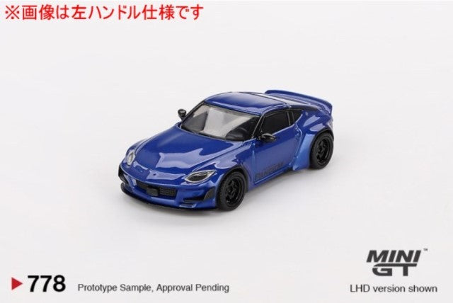 MGT00778-R TSM MINI-GT 1:64 Nissan Pandem Z Seiran Blue (Right-hand drive)