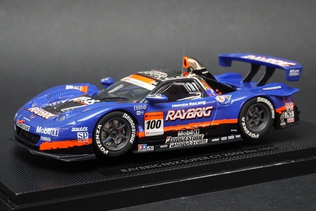 1:43 EBBRO 44176 RAYBRIG NSX Super GT500 2009 #100 Blue model car