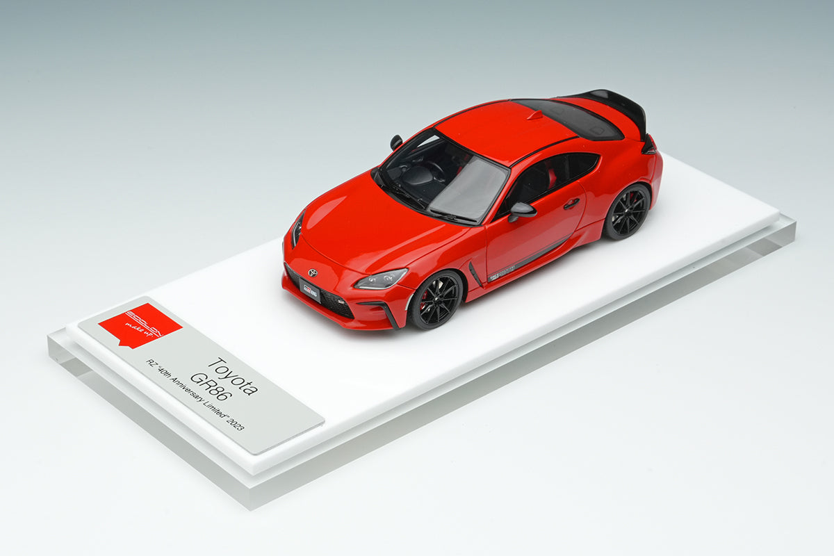 [ Back-order ] Make Up EIDOLON EM752A 1:43 Toyota GR86 RZ 40th Anniversary Limited Red
