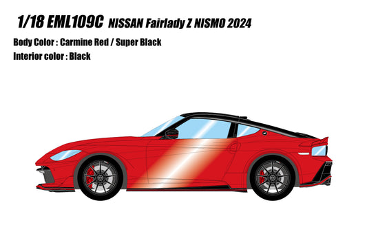 [ Back-order ] Make up EIDOLON EML109C 1/18 NISSAN Fairlady Z NISMO 2024 Carmine Red / Super Black Red