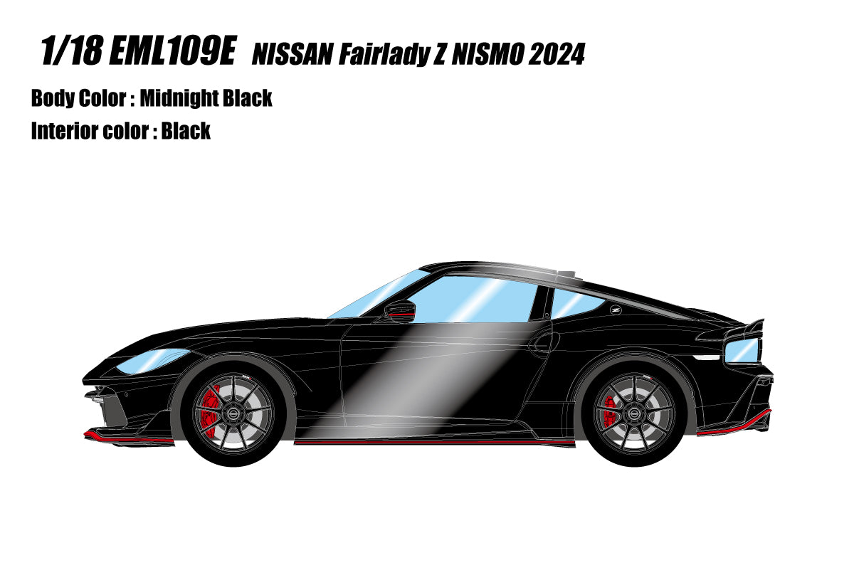 [ Back-order ] Make up EIDOLON EML109E 1/18 NISSAN Fairlady Z NISMO 2024 Midnight Black