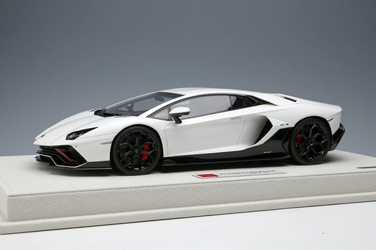 [Back-order] Make Up EIDOLON EML061C 1:18 Lamborghini Aventador LP780-4 Ultimae 2021 (Leirion Wheel) Bianco Opallis / White