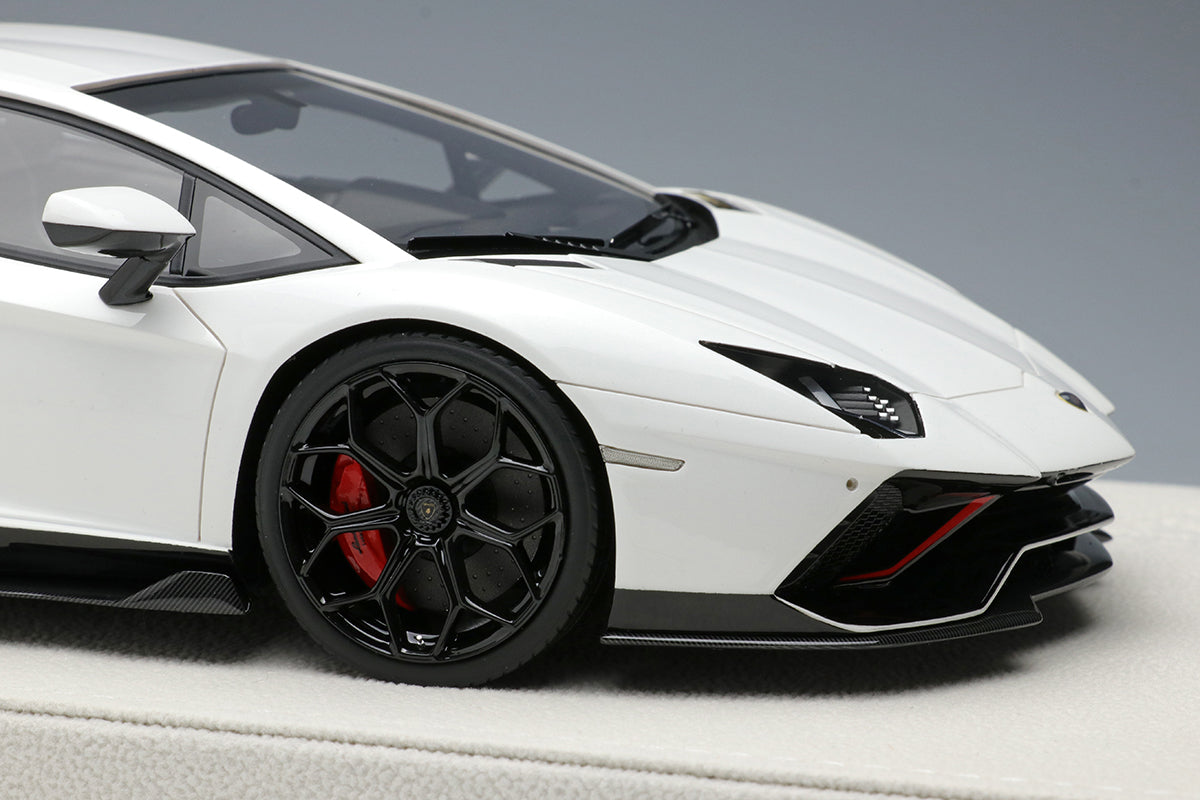 [Back-order] Make Up EIDOLON EML061C 1:18 Lamborghini Aventador LP780-4 Ultimae 2021 (Leirion Wheel) Bianco Opallis / White