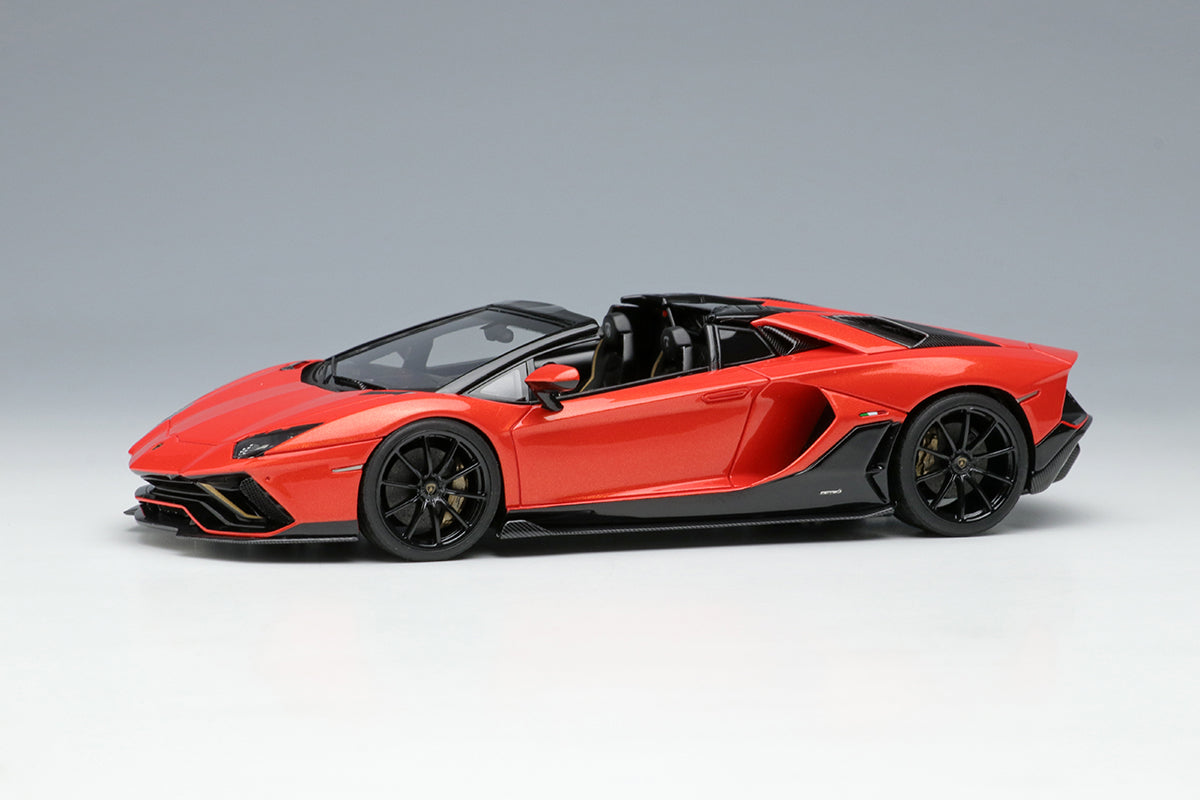 [ Back-order ] Make Up EIDOLON EM638C 1:43 Lamborghini Aventador LP780-4 Ultime Roadster 2021 Nireo Wheels Arancio Xanto model car