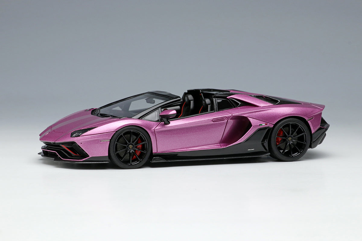 [ Back-order ] Make Up EIDOLON EM638E 1:43 Lamborghini Aventador LP780-4 Ultime Roadster 2021 Nireo Wheels Viola 30th model car