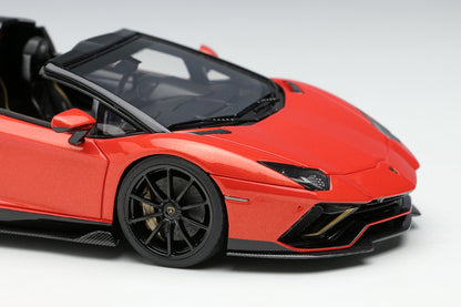 [ Back-order ] Make Up EIDOLON EM638C 1:43 Lamborghini Aventador LP780-4 Ultime Roadster 2021 Nireo Wheels Arancio Xanto model car