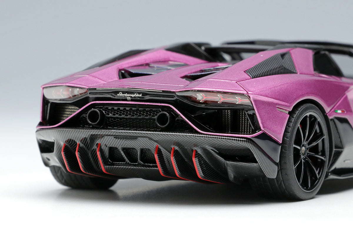 [ Back-order ] Make Up EIDOLON EM638E 1:43 Lamborghini Aventador LP780-4 Ultime Roadster 2021 Nireo Wheels Viola 30th model car