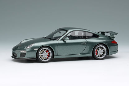 [ Back-order ] Make Up EIDOLON EM602K 1:43 Porsche 911 997.2 GT3 2010 Malachite Green Metallic model car