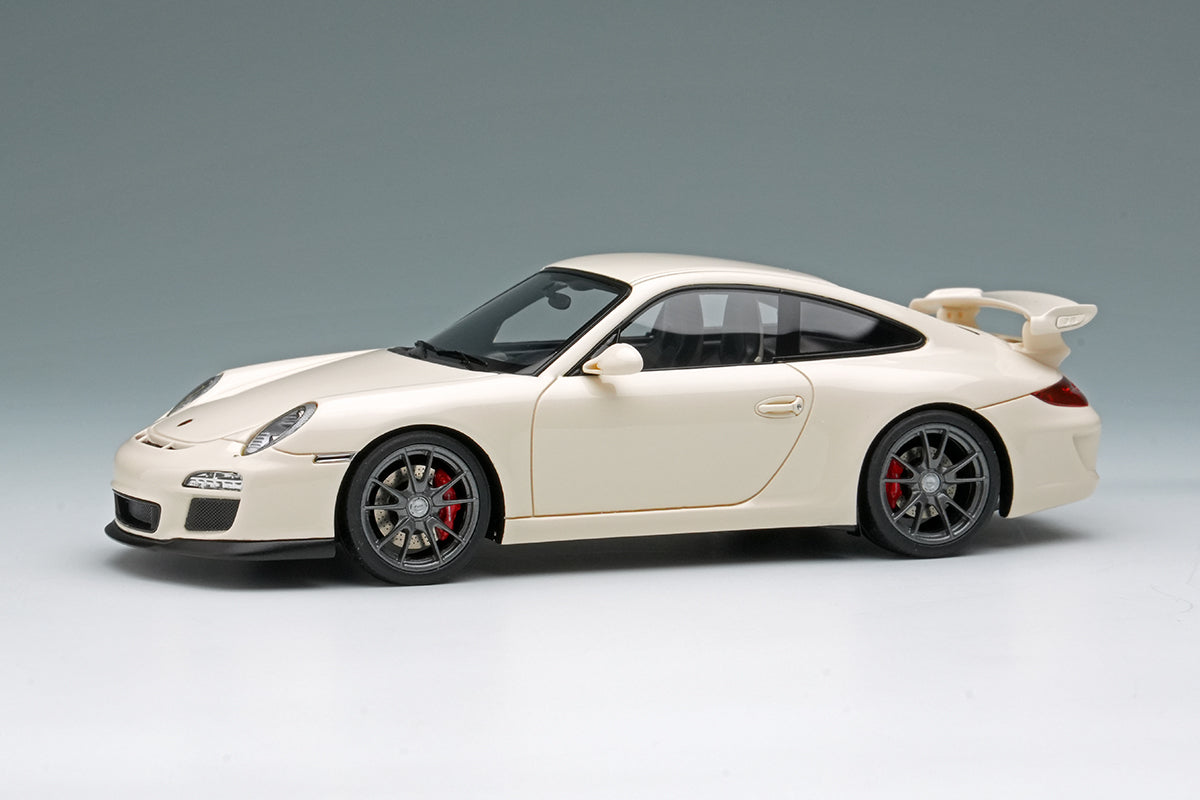 [ Back-order ] Make Up EIDOLON EM602M 1:43 Porsche 911 997.2 GT3 2010 Cream White model car