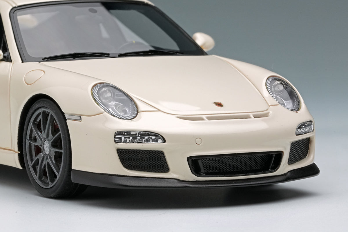 [ Back-order ] Make Up EIDOLON EM602M 1:43 Porsche 911 997.2 GT3 2010 Cream White model car